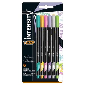 Cienkopisy Bic Intensity Rainbow 0.4mm, 6 kolorów